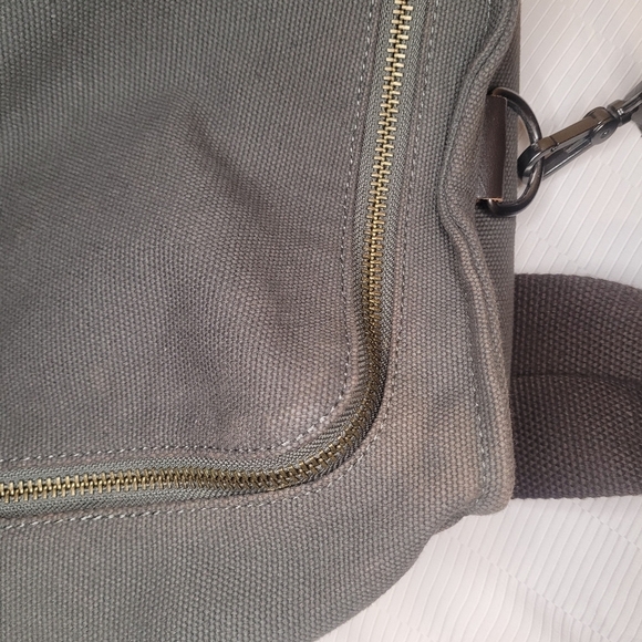 Pottery Barn Large Canvas and Leather Weekender Duffel Bag - Picture 16 of 16